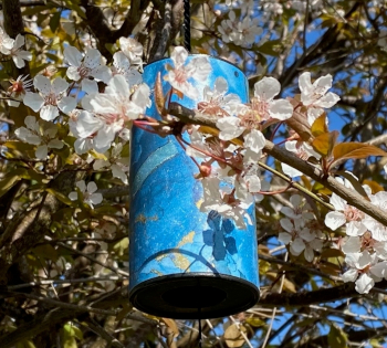 A chime in a tree.